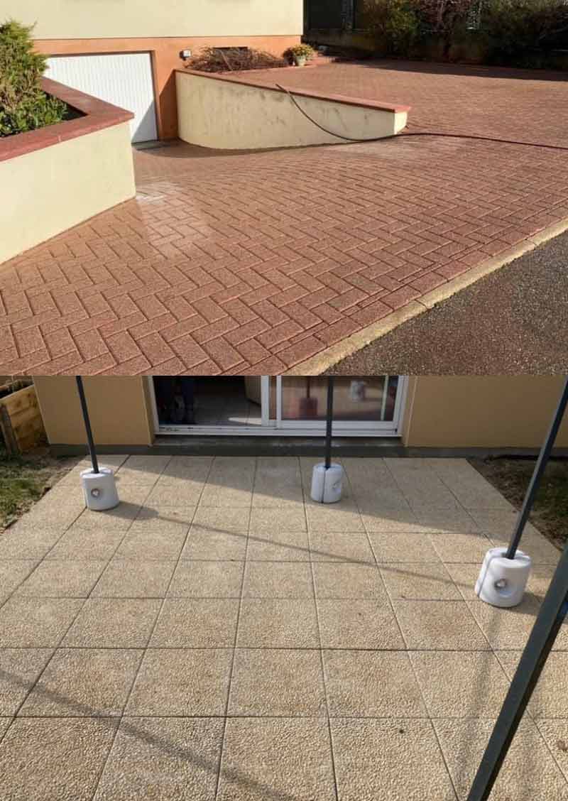 NETTOYAGE DES EXTÉRIEURS en Belgique : Région Flamande, Wallonne et Bruxelles - HD PRO ROOF : NETTOYAGE DES EXTÉRIEURS : pavé, dallage, muret, terrasse, carrelage, contours de piscine. Intervention en Belgique : Région Flamande, Wallonne et Bruxelles